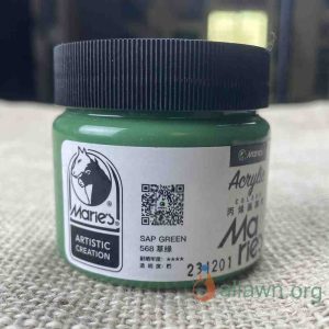 Sap Green Maries100ml Acrylic Color