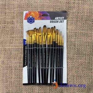 Keep Smiling Artist Paint Brush 15pcs Set Mix Brushes