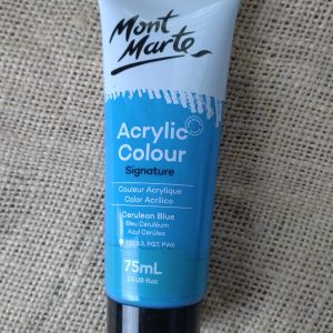 Mont Marte Acrylic Colour Paint 75ml- Cerulean Blue