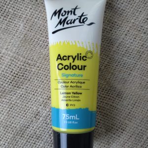 Mont Marte Signature Acrylic Paint 75ml -Lemon Yellow