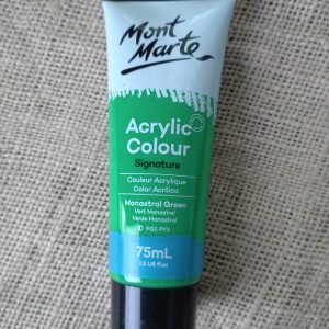 Mont Marte Signature Acrylic Paint 75ml - Monastral Green