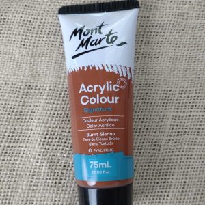 Mont Marte Signature Acrylic Paint 75ml Tube - Burnt sienna