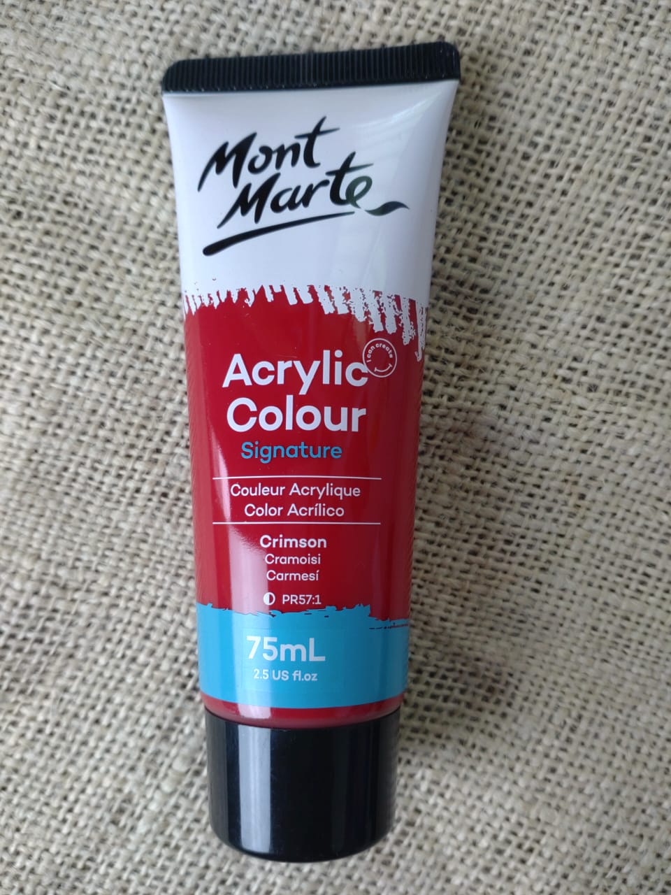 mont marte signature acrylic paint 75ml - crimson mont marte signature acrylic paint 75ml - crimson